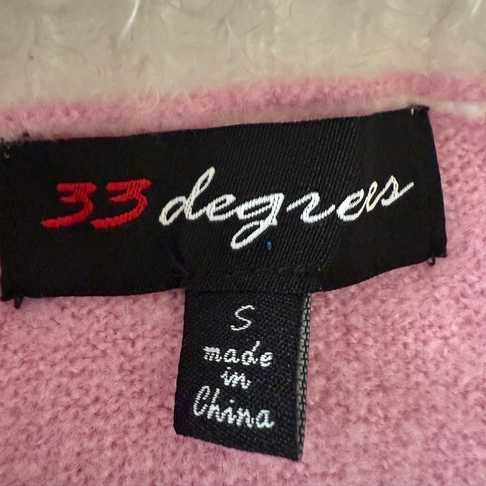 32 DEGREES PINK SANTA CARDIGAN - Picture 3 of 4